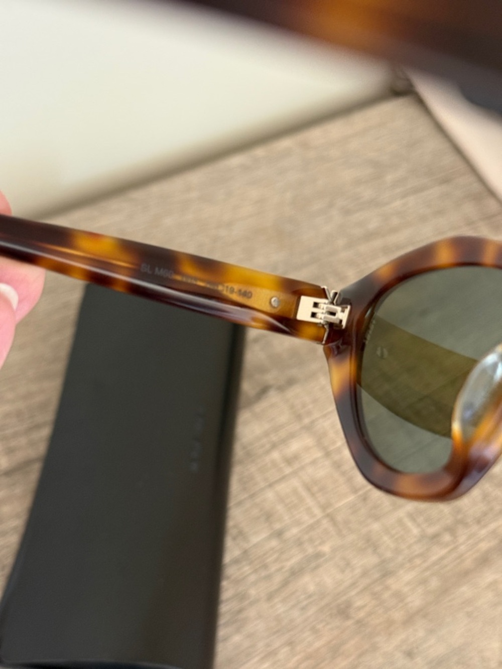 Saint Laurent Tortoiseshell Cat Eye Sunglasses - Brown - Picture 6 of 9